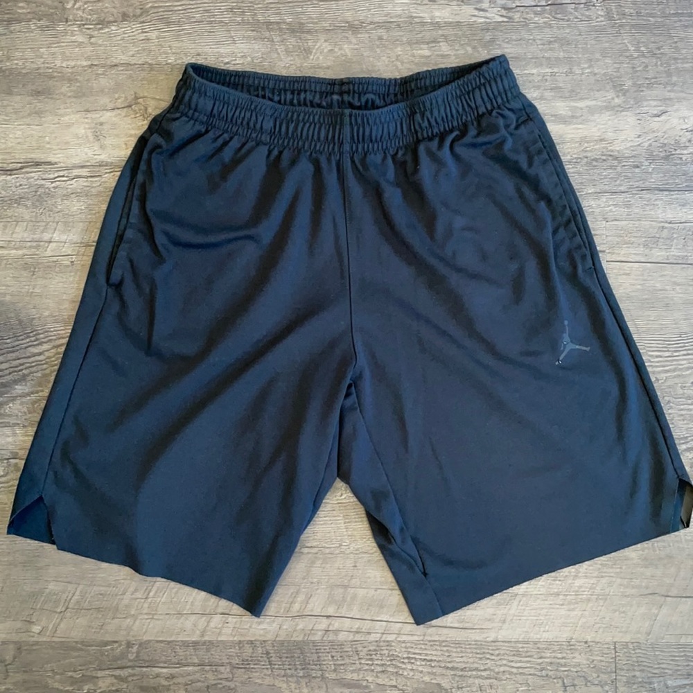 Jordan Black Cotton Lounge Shorts